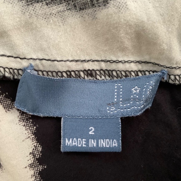 Lil By Anthropologie A-Line Shirt Dress Sz 2 Abstract Bold Retro Rockabilly Mod - Picture 5 of 13